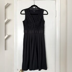 Banana Republic Lace Black Dress